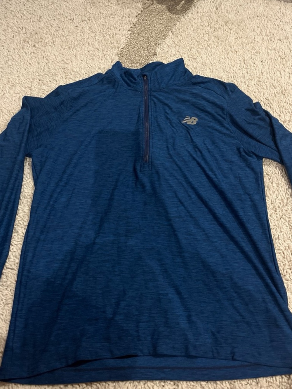 New Balance Men's Navy Blue Quarter-Zip Pullover